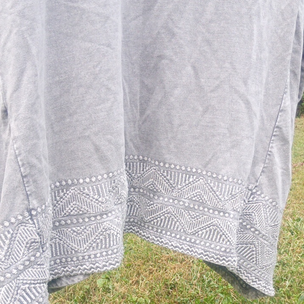 Coldwater Creek Gray Embroidered Cardigan - Picture 4 of 7